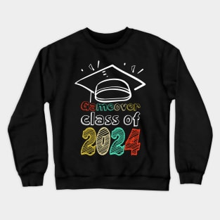 Gameover class of 2024, video gaming, Graduated, senior graduation Crewneck Sweatshirt